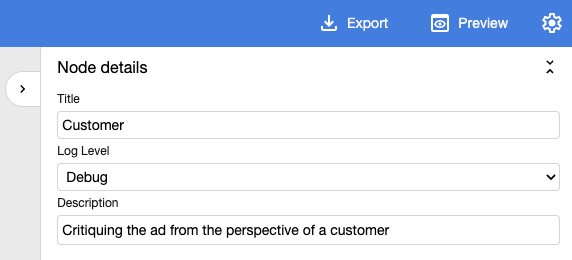 Node metadata