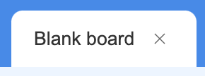 The Close board button