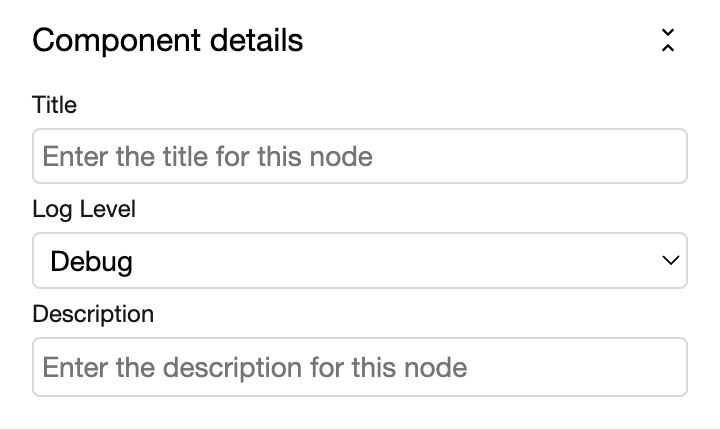 The component details section